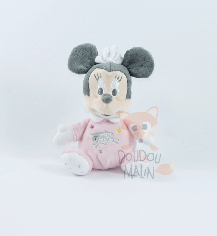 Disney Minnie La Souris Mini Peluche Rose Blanc Mouton 3 Disney Minnie La Souris Mini Peluche Rose Blanc Mouton