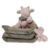 Noukie's Mix & Match Ma Première Couverture Vache Rose Gris 1 Noukie's Mix & Match Ma Première Couverture Vache Rose Gris -Jouets En Peluche Boutique mix 4