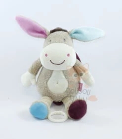 Babysun Monkey Donkey Boîte à Musique âne Beige Rose Bleu