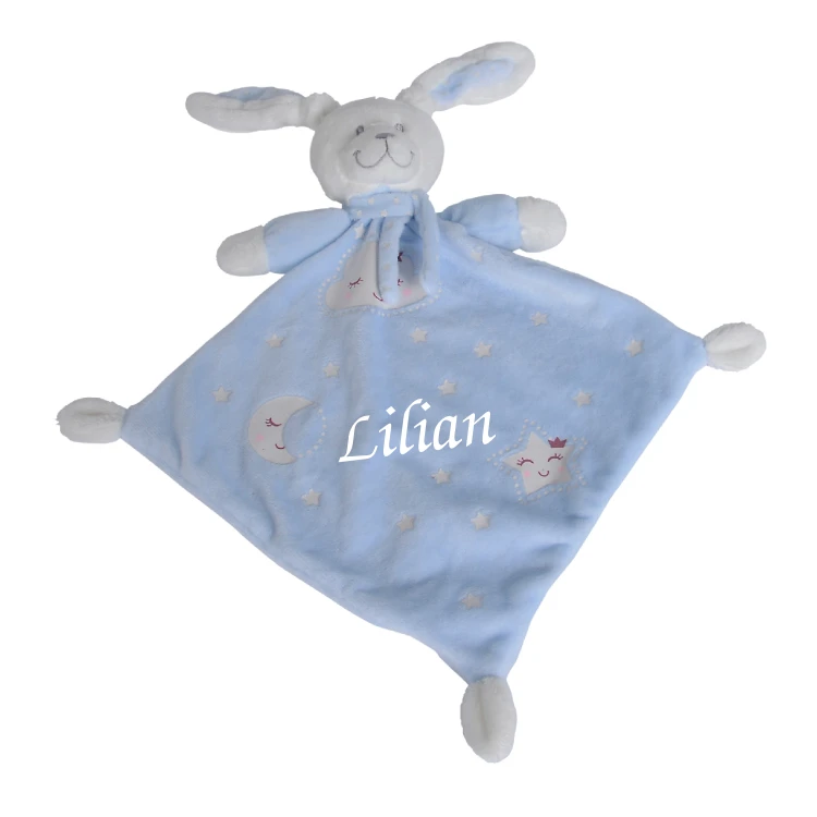 Nicotoy - New Boone Glow Doudou Plat Lapin Bleu 40 Cm 3 Nicotoy - New Boone Glow Doudou Plat Lapin Bleu 40 Cm
