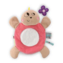 Kaloo Nopnop Doudou Marionnette Tortue Rose Beige Fleur Violet