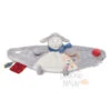 Noukie's Guss & Victor Doudou Plat Platso Mouton Gris Blanc -Jouets En Peluche Boutique noukies20guss