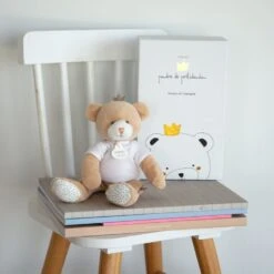 Doudou Et Compagnie - Ours Petit Roi - Peluche Blanc 25 Cm -Jouets En Peluche Boutique ours20petit20roi2020peluche20blanc202520cm 3