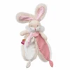 Baby'Nat - Papuche Le Lapin Doudou Plat Rose Blanc Beige 20 Cm -Jouets En Peluche Boutique papuche20lapin20plat20rose20blanc20beige