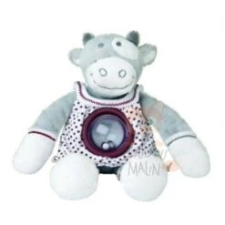 Noukie's Paquito & Lolita Hochet Vache Gris Rouge Blanc Pois Robe
