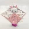 Pat & Ripaton La Halle Doudou Plat Lapin Rose Blanc My Sweet Love 25 Cm -Jouets En Peluche Boutique pat