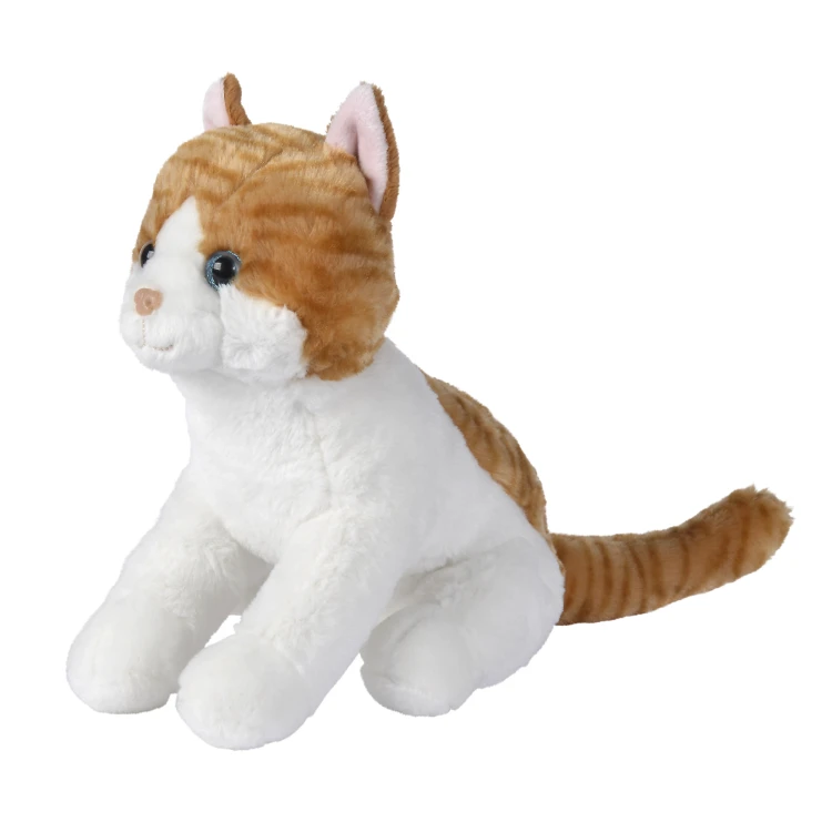 Nicotoy - Peluche Chat Réaliste Roux Et Blanc 30 Cm 4 Nicotoy - Peluche Chat Réaliste Roux Et Blanc 30 Cm – Image 2