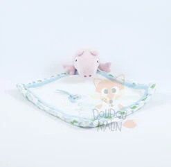 Peppa Pig Doudou Plat Cochon G Is For George Bleu Vert Blanc