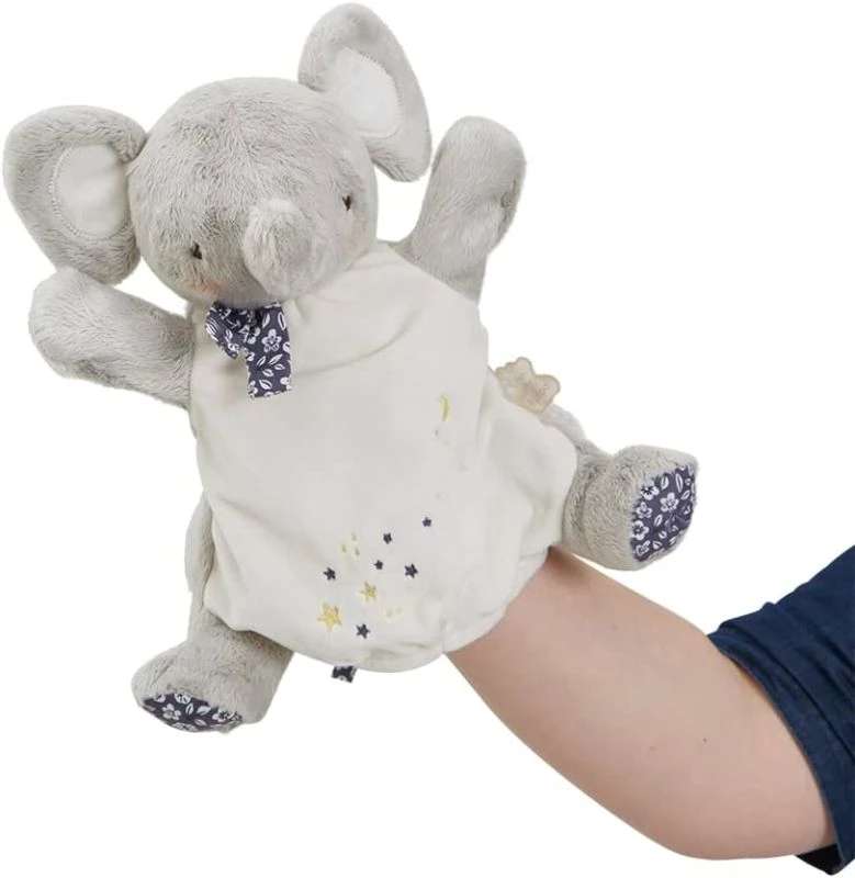Kaloo - Petites Chansons - Doudou Marionnette éléphant Gris 25 Cm 4 Kaloo - Petites Chansons - Doudou Marionnette éléphant Gris 25 Cm – Image 2