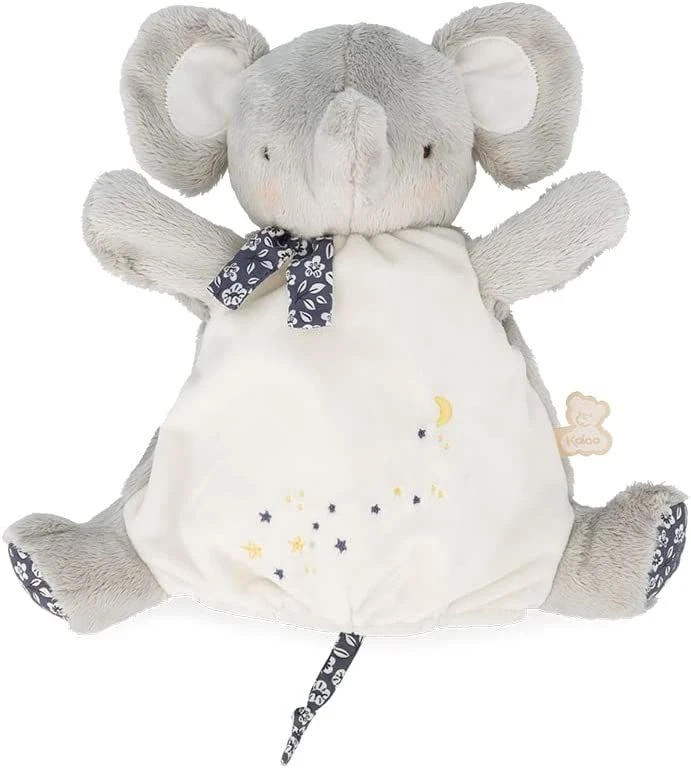 Kaloo - Petites Chansons - Doudou Marionnette éléphant Gris 25 Cm 3 Kaloo - Petites Chansons - Doudou Marionnette éléphant Gris 25 Cm