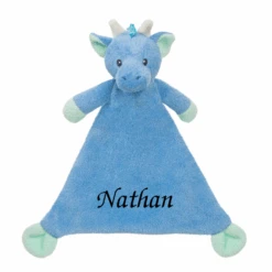 Aurora Doudou Plat Diego Le Dragon Bleu 22 Cm