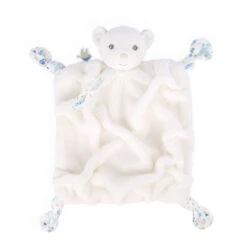 Kaloo - Plume - Doudou Plat Ours Blanc Ivoire 25 Cm