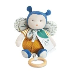 Doudou Et Compagnie - Pollen L'abeille Coton Bio - Boîte à Musique 30 Cm -Jouets En Peluche Boutique pollen20labeille20coton20bio2020boite20a20musique203020cm 2