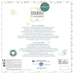 Doudou Et Compagnie - Pollen L'abeille Coton Bio - Peluche 30 Cm -Jouets En Peluche Boutique pollen20labeille20coton20bio2020peluche203020cm 3