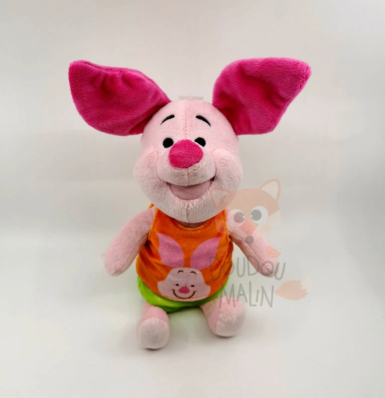 Disney - Porcinet Le Cochon - Peluche Pyjama Orange Vert 25 Cm 3 Disney - Porcinet Le Cochon - Peluche Pyjama Orange Vert 25 Cm