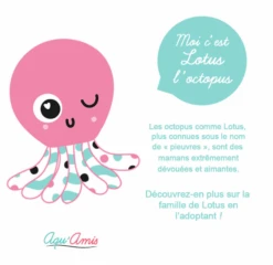 Pioupiou Et Merveilles - Aqu'Amis - Doudou Lotus La Pieuvre 20 Cm 7 Pioupiou Et Merveilles - Aqu'Amis - Doudou Lotus La Pieuvre 20 Cm -Jouets En Peluche Boutique poulpy