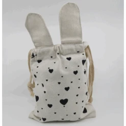 Sac à Doudou - Mon Coeur - Coton - 20 X 23 Cm