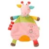 Babysun Safari Doudou Plat Girafe Rose Orange Vert -Jouets En Peluche Boutique safari20plat20girafe20rose20orange20vert