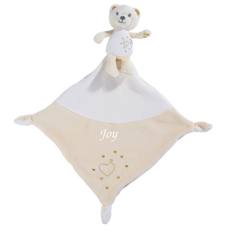 Nicotoy Sparkle Peluche Avec Doudou Ours Beige Rosé 45 Cm 3 Nicotoy Sparkle Peluche Avec Doudou Ours Beige Rosé 45 Cm