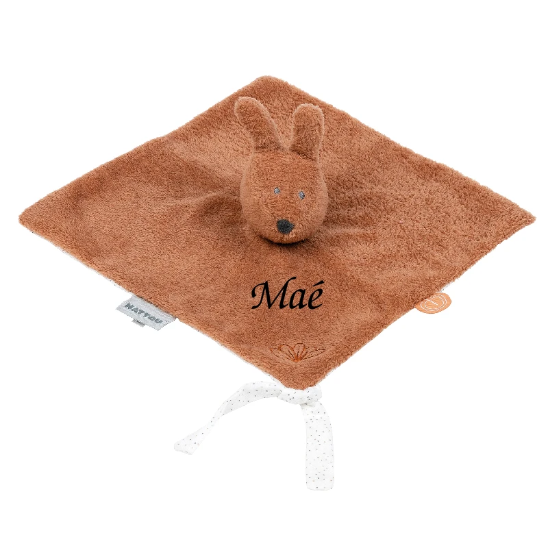 Nattou - Susie Et Bonnie - Doudou Plat Lapin éponge Marron Rouille 27 Cm 3 Nattou - Susie Et Bonnie - Doudou Plat Lapin éponge Marron Rouille 27 Cm