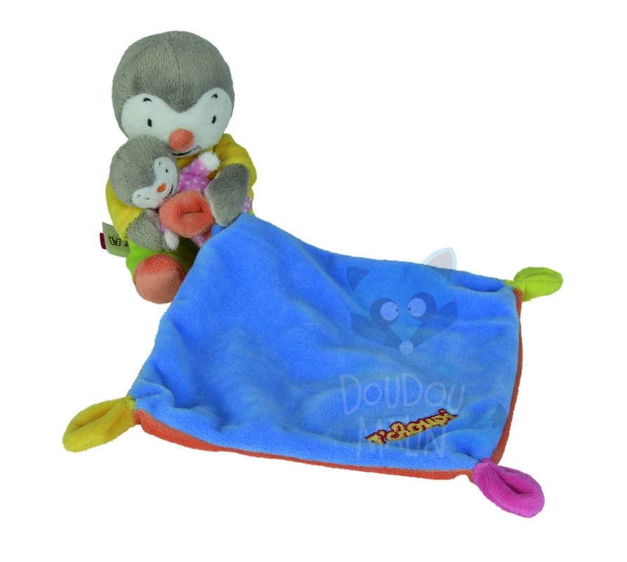 Nicotoy T'choupi Le Pingouin Doudou Mouchoir Avec Bébé Orange Rose Bleu Jaune 3 Nicotoy T'choupi Le Pingouin Doudou Mouchoir Avec Bébé Orange Rose Bleu Jaune