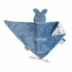 Nattou - Tipidou - Maxi Doudou Lapin Bleu 40 Cm