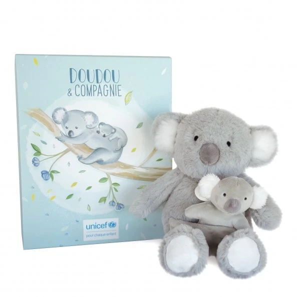 Doudou Et Compagnie - UNICEF - Peluche Koala Avec Bébé 25 Cm 4 Doudou Et Compagnie - UNICEF - Peluche Koala Avec Bébé 25 Cm – Image 2