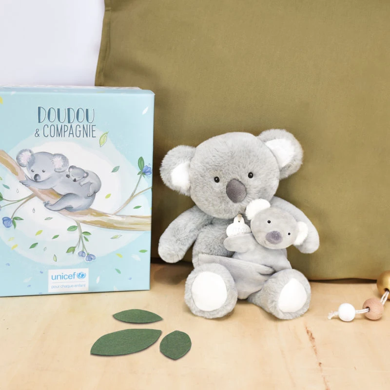 Doudou Et Compagnie - UNICEF - Peluche Koala Avec Bébé 25 Cm 3 Doudou Et Compagnie - UNICEF - Peluche Koala Avec Bébé 25 Cm