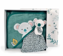 Doudou Et Compagnie - Yoca Le Koala - Set Doudou + Cape De Bain 80 X 80 CM